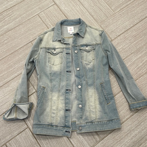 Lularoe denim jacket - Picture 1 of 4